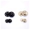 12 Nickel Silver Sew On Metal Snap Buttons Two-Part Closure 7/8 Inch